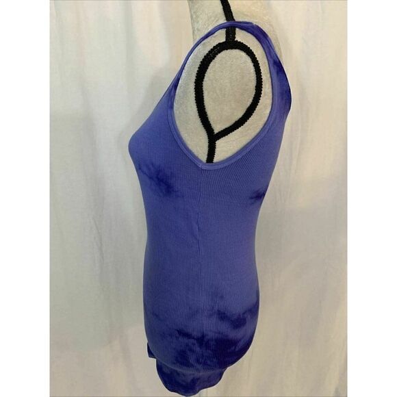 michael stars maternity Purple Tie Dye Tank top - Picture 3 of 8